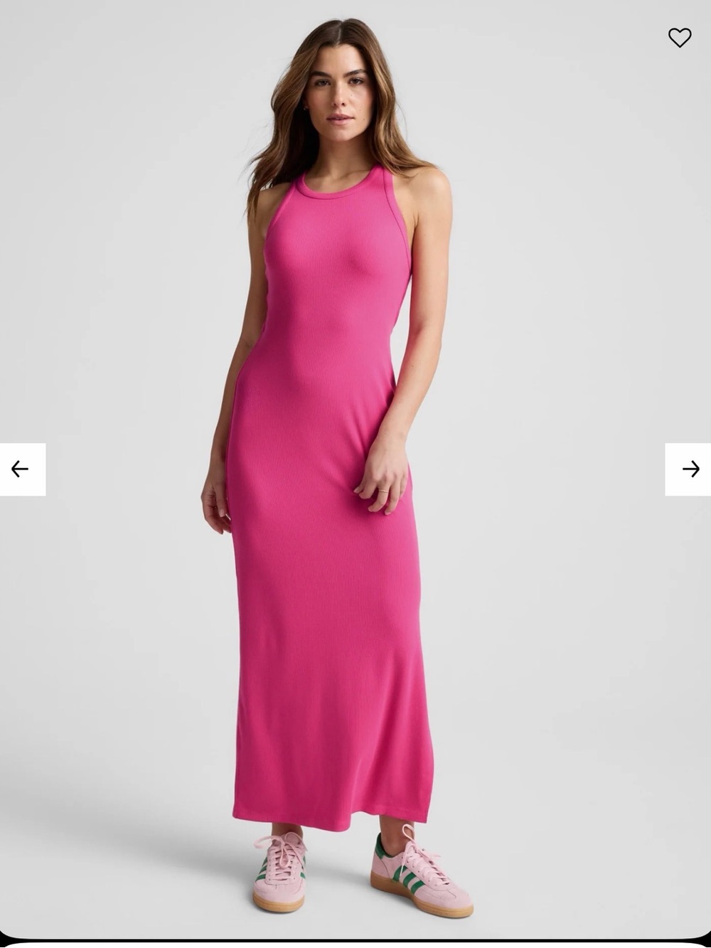 Beyond Yoga Hot Pink Racerback Maxi Dress
